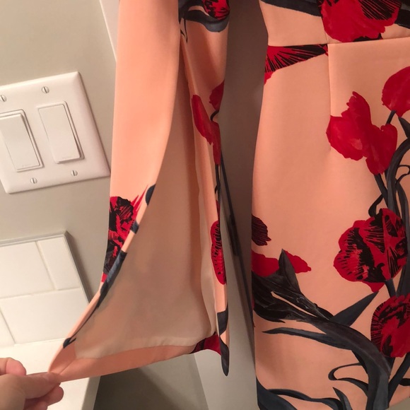 A-LINE FLORAL MINI DRESS - Picture 6 of 7